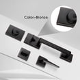 thumbnail image 3 of Front Double Door Traditional Style Keyed Entry Door Handleset with Lever Handle in Matte (Keyed and Dummy Set) MDHSTDBSETBR, 3 of 7