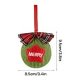 thumbnail image 2 of VANLOFE Christmas Tree Decoration Hangable Cloth Ball Pendant, 2 of 2