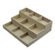 thumbnail image 1 of Organizador de maquillaje de madera 9 Rejilla Organizador de cajones de madera de 3 niveles con rejillas Misceláneas Estuche de escritorio cosmético, 1 of 9