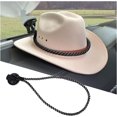 thumbnail image 1 of Soportes para sombreros de auto, soporte para sombrero de vaquero con ventosa y cuerda hecha a mano, accesorios para auto, soporte universal para sombrero de vaquero para SUV, camioneta, 1 of 3
