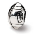 thumbnail image 1 of 925 Sterling Silver Charm For Bracelet Football Bead Sport, 1 of 9