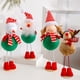 thumbnail image 1 of Set de dos figuras de peluche de Papá Noel con forma de reno. Ideales para decorar tiendas, hogares y oficinas en Navidad. Confeccionadas en suave tela de felpa, miden 30 cm de alto., 1 of 6