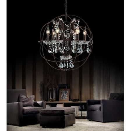 Crystal World Bird Cage 6 Light Candle Style Chandelier Com Crystal World Bird Cage 6 Light Candle Style Chandelier