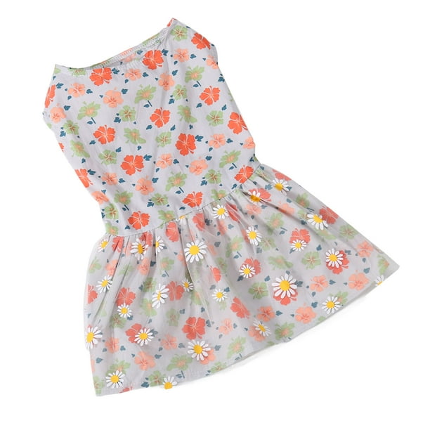 Vestido de niña para perro, vestido para perro, lindo vestido floral para cachorro, vestido de princesa para perrito, rendimiento probado Jadeshay A