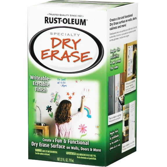 Rust-Oleum Rust-Oleum White Dry Erase Paint Kit 1 Qt., White