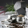 thumbnail image 5 of Crystalia Turkish Spice Grinder, Manual Zamak Metal Pepper & Salt Mill, Vintage Hand Crank, 5 of 8