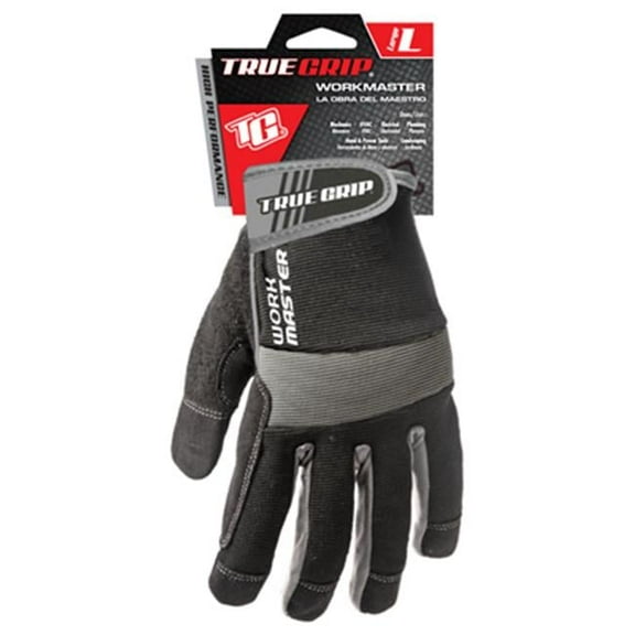Big Time Products True Grip Work Master Glove, L, Red