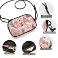 thumbnail image 3 of FORMRS Mini Crossbody Bag for Women Adjustable Rope Shoulder Casual Phone Purse, Light Pink Gingerbread Houses, 3 of 7