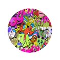 thumbnail image 2 of JSDART 60 inch Round Beach Towel Blanket Colorful Cartoon Graffiti Wall Hip Hop Pattern Grafitti Abstract Travel Circle Circular Towels Mat Tapestry Beach Throw, 2 of 2