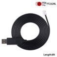 thumbnail image 2 of HAHDAXIA USB to RS232 RJ9 4P4C Telescope Upgrade Console Serial Cable for Ioptron Equatorial IEQ30 Pro CubePro Cube-II SkyGuider Pro emc60 AZ Mount Pro ZEQ25 SmartEQ Pro FTDI Chipset (10FT, U, 2 of 5
