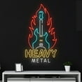 thumbnail image 3 of Handmadetneonsign Custom Heavy Metal Led Sign, Simply Metal Neon Light, Rock Music Neon Sign, Rock, 3 of 5