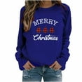 thumbnail image 1 of Sudaderas Navideñas Para Mujer, Blusa de Manga Larga Con Bolsillo Estampado A La Moda, Tops Informales, Sudaderas Con Botones Odeerbi ODB191808, 1 of 7