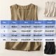 thumbnail image 2 of Vestidos Casuales Para Mujer, Blusas De Mujer De Moda Blusa de lino sintético para mujer, color liso, con botones, sin mangas y cuello en V, 2 of 5