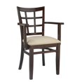 thumbnail image 2 of Lattice Arm Chair in Walnut, 2 of 2