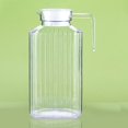 thumbnail image 4 of GBJHJIA Plastic Water with Lid and Handles,Clear Plastic Pitcher Square Base Clear Plastic Juice Container Pitcher - for Water, Iced Tea, Juice, Beverage, Lemonade, Milk and Mimosa Bar (D）, 4 of 4