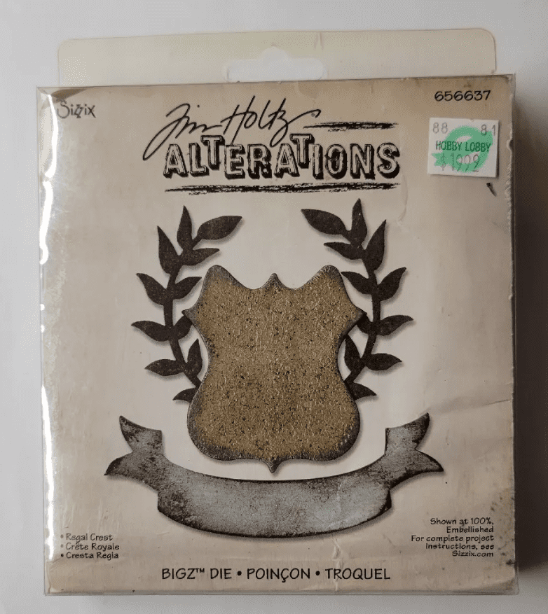 Sizzix Tim Holtz Alterations Collection Bigz Die Regal Crest
