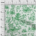 thumbnail image 2 of oneOone Viscose Jersey Green Fabric Asian Japanese Pattern Craft Projects Decor Fabric Printed By The Yard 60 Inch Wide, 2 of 4