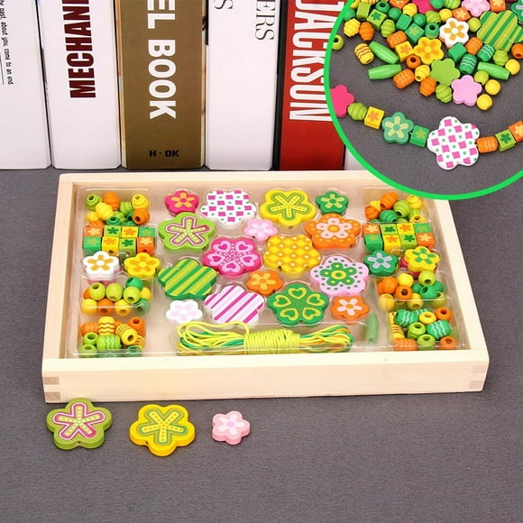 Wooden toys early education diy children's intelligence education amblyopia beads intelligence development beads