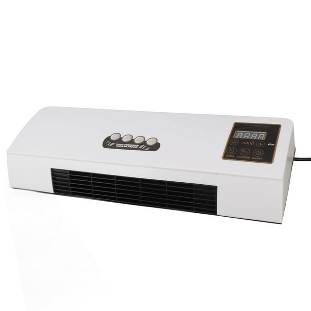 Wall Mount Air Conditioners, Dual Use Mini Air Cooling Heating Fan for Bedroom, Remote Control Mini Air Conditioner Air Curtain, Indoor Over Door Fan for Bathroom