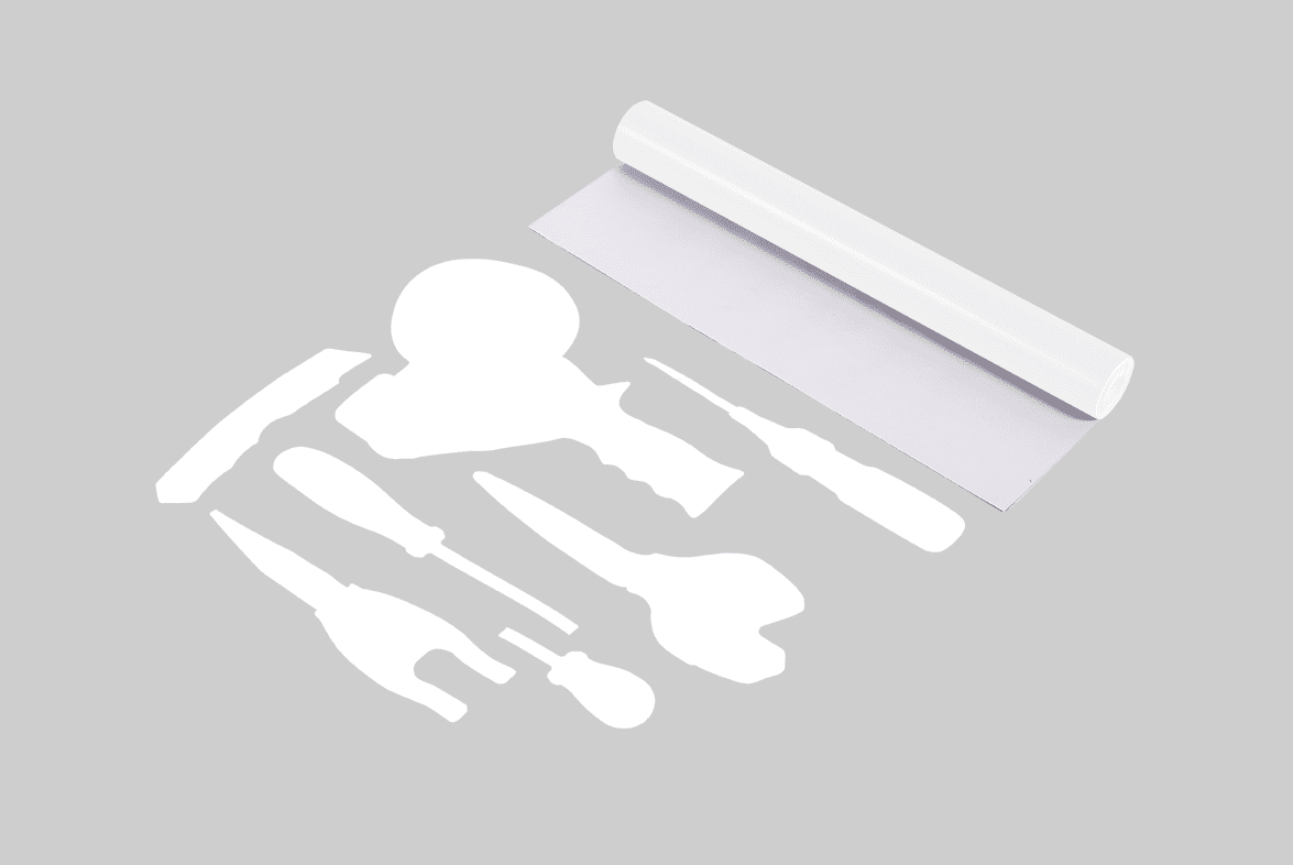 Shadow Board Vinyl Tool Tape White