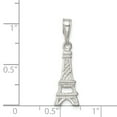 thumbnail image 3 of Sterling Silver Polished Eiffel Tower Charm Pendant, 3 of 5