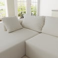 thumbnail image 3 of Miekor Furniture Modern Upholstered Sectional Sofa Couch Set,Modular 108" L Shaped Sectional Living Room Sofa Set With 6 Pillows,Free Combination Sofa Couch for Living Room,Bedroom(Left Chaise) B3A041, 3 of 8
