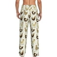 thumbnail image 3 of Picia Chicken Cartoon Mens Soft Woven Cotton Elastic Waistband Sleep Pajama Pant Lounge Sleep Pant With Pockets And Drawstring-X-Large, 3 of 9