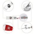 thumbnail image 4 of Nouveau Design Porte-Badge de Noël en Acrylique Pailleté Rétractable avec Clip Rotatif à 360° pour Alligator, 4 of 7