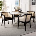 thumbnail image 3 of SAFAVIEH Rina Nautical Solid Dining Chair, Black/Natural, 3 of 4