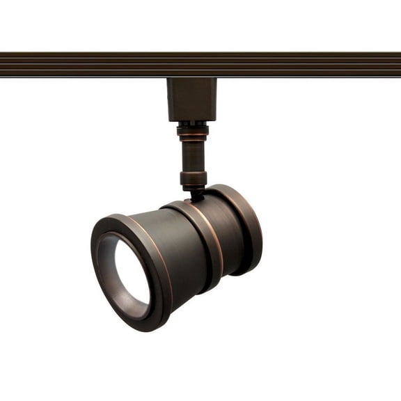 H-LED208-30-AB-WAC Lighting-Summit-15W 1 LED 3000K Beamshift Line Voltage Traditional H-Track Spot Head-4 Inches Wide by 7 Inches High