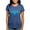 Heather Blue, variant on - Blue Tribal Turtle Sun T Shirt - Womens Tri-blend T-Shirt