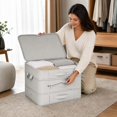 thumbnail image 6 of Foldable Clothing Organizer with Handles, Home Bedroom Storage Solution, 6 of 6