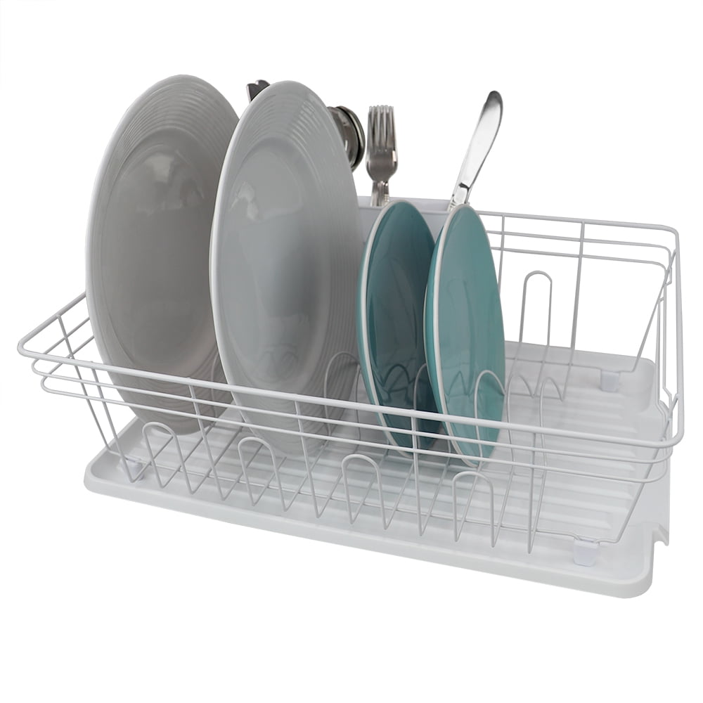 Contempo 3 Piece Dish Rack, White