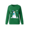 thumbnail image 2 of ZAXARRA Women Casual Loose Sweater Christmas Print  Pullover Sweatshirt, 2 of 4