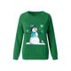 thumbnail image 2 of Sudaderas femeninas sudaderas de manga larga jerséis de cuello redondo estampados navideños de moda, 2 of 3