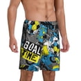 thumbnail image 2 of Kdxio Goal Time Print Mens Sleep Shorts Bottoms Soft Comfy Pajama Wear Pants with Drawstring Pockets, 2 of 7
