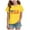 Yellow, variant on Gubotare Girls Fourth of July Shirt Girls' Summer Tops Fashionable Short Sleeve T Shirt Casual Daily Shirt for Kids (Black,Size 5-6 Years)