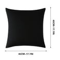 thumbnail image 3 of OEFNTAC Decorations Outdoor Waterproof Pillow Cover 45x45 cm Modern Solid Color Cushion Protector for Patio Furniture Deck Chair Backrest Halloween, 3 of 5
