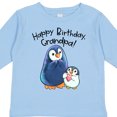 thumbnail image 4 of Inktastic Happy Birthday, Grandpa Cute Penguins Boys or Girls Long Sleeve Toddler T-Shirt, 4 of 5