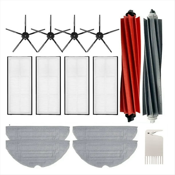 Accesorios para S8, S8 Pro, Ultra, S8+, S8+Pro Aspiradoras, Paño de Fregona, Cepillo Lateral, Filtro Reemplazable.