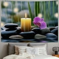 thumbnail image 2 of Orinice Candle Rocks Water Tapestry Wall Hanging Unique Style Graphic Tapestries Art Decor for Living Room Bedroom Apartment Farmhouse Dorm 40x30inch, 2 of 6