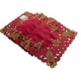 thumbnail image 4 of Fennco Styles Pandora Collection Holiday Christmas Tree Tablecloth (Red, 16"x54" Table Runner), 4 of 4
