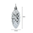 thumbnail image 2 of ievspot 5Pcs Christmas Plastic Pine Cone Ornament Colorful Shiny Glitter Christmas Tree Hanging Decoration DIY Accessories Home New Year Party Decoration, 2 of 8