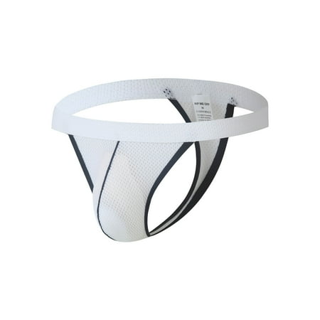 

Knosfe Men s T-Back Sexy Underwear Jockstrap Athletic Supporter Thong M