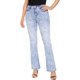 thumbnail image 2 of Jeans acampanados para mujer Jeans acampanados elásticos de talle alto Pantalones de mezclilla azul rasgados clásicos270-blue2, 2 of 5
