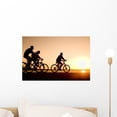 thumbnail image 1 of Friends Bicycles Wall Mural by Wallmonkeys Peel and Stick Graphic (18 in W x 12 in H) WM147127, 1 of 4