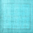 thumbnail image 1 of Ahgly Company Indoor Square Persian Light Blue Traditional Area Rugs, 5' Square, 1 of 4
