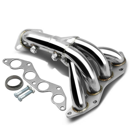 For 2001 to 2005 Honda Civic 4 -1 Design Stainless Steel Exhaust Header Kit - 7 Gen EM ES D17A1 Engine 02 03