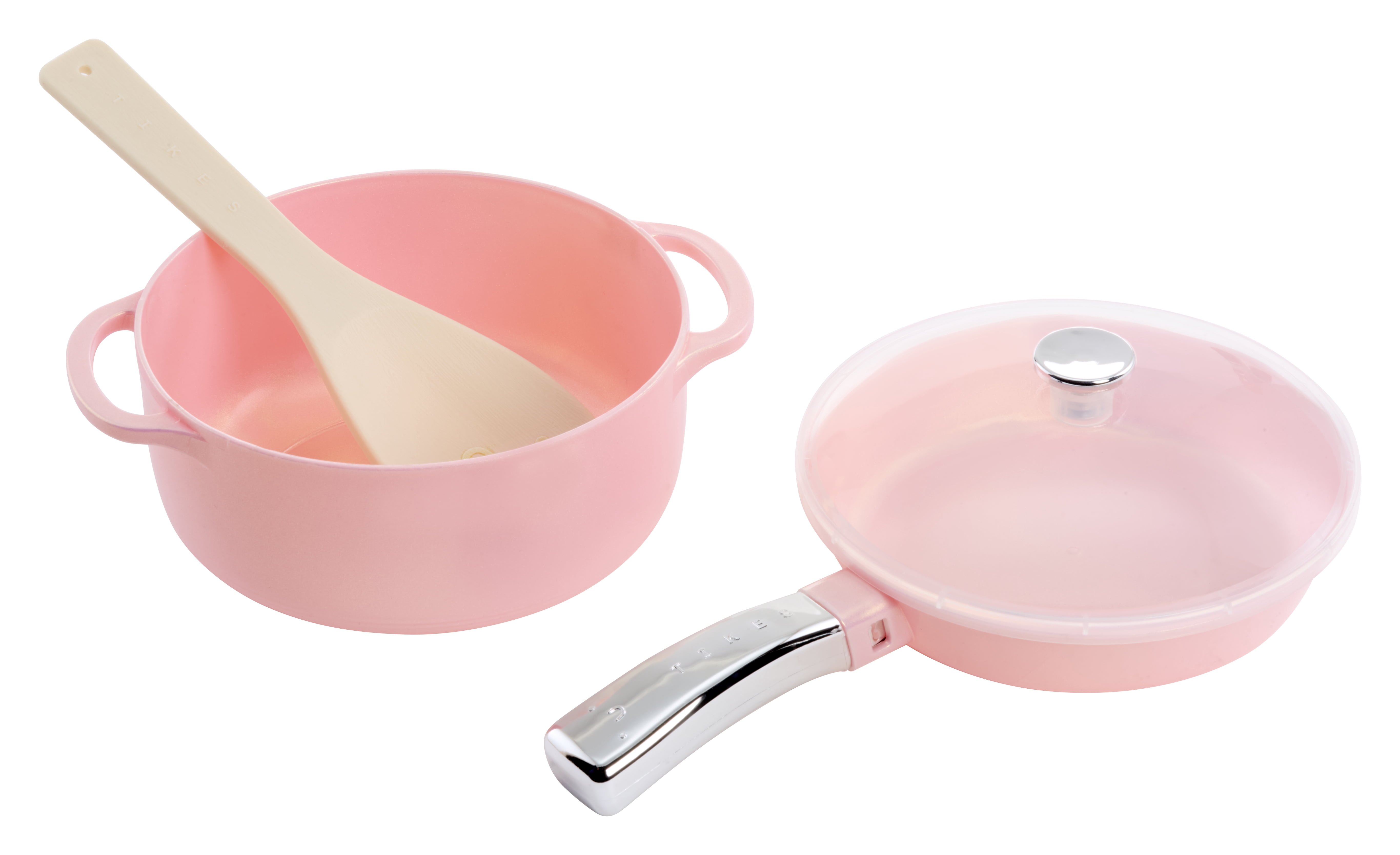 Little Tikes Home Pots & Pans Set, Play Kitchen Cookware, Pink, Ages 3+
