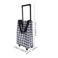 thumbnail image 3 of BRIGHTFUFU Carrito de compras plegable Carrito de compras portátil con asa Bolsa de mano plegable para comestibles Bolsa de compras con ruedas liviana Bolsa de comestibles reutilizable, 3 of 7